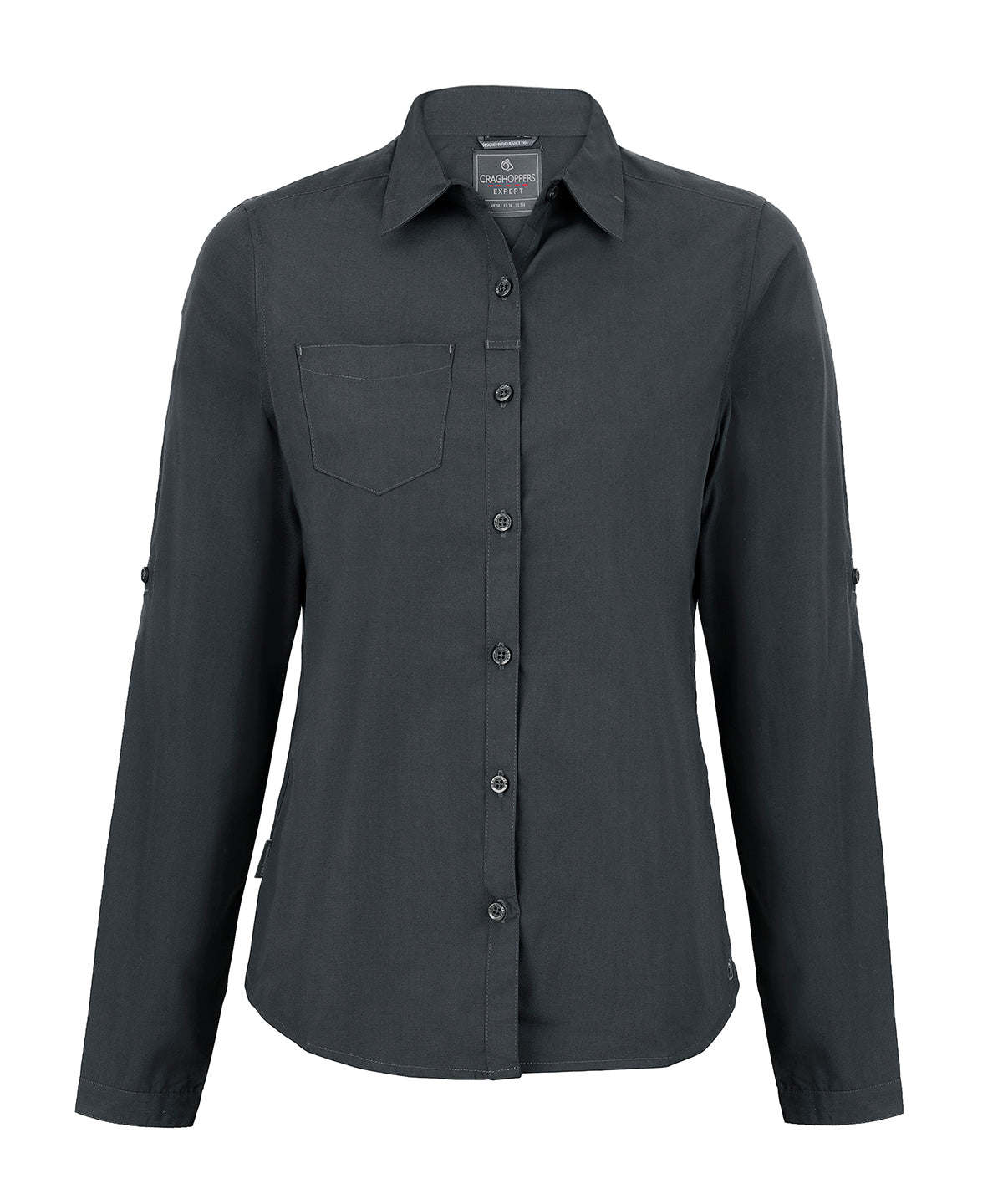 Personalised Shirts - Black Craghoppers Expert women’s Kiwi long-sleeved shirt