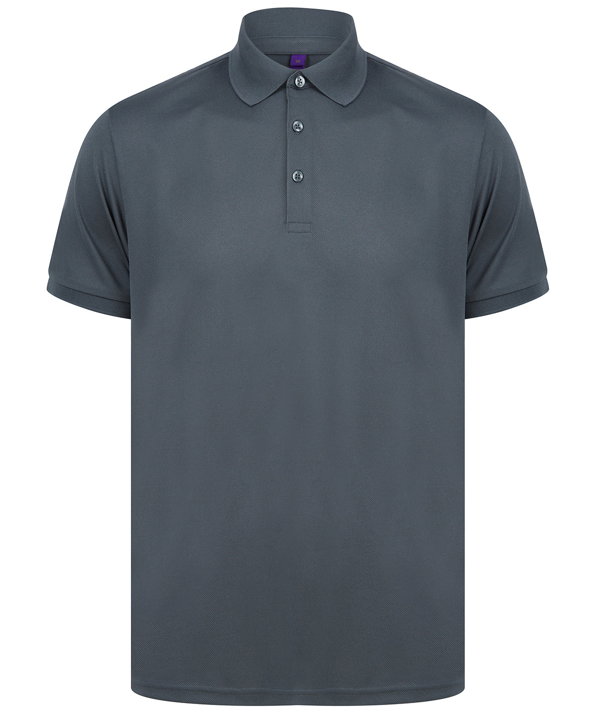 Personalised Polo Shirts - Black Henbury Recycled polyester polo shirt