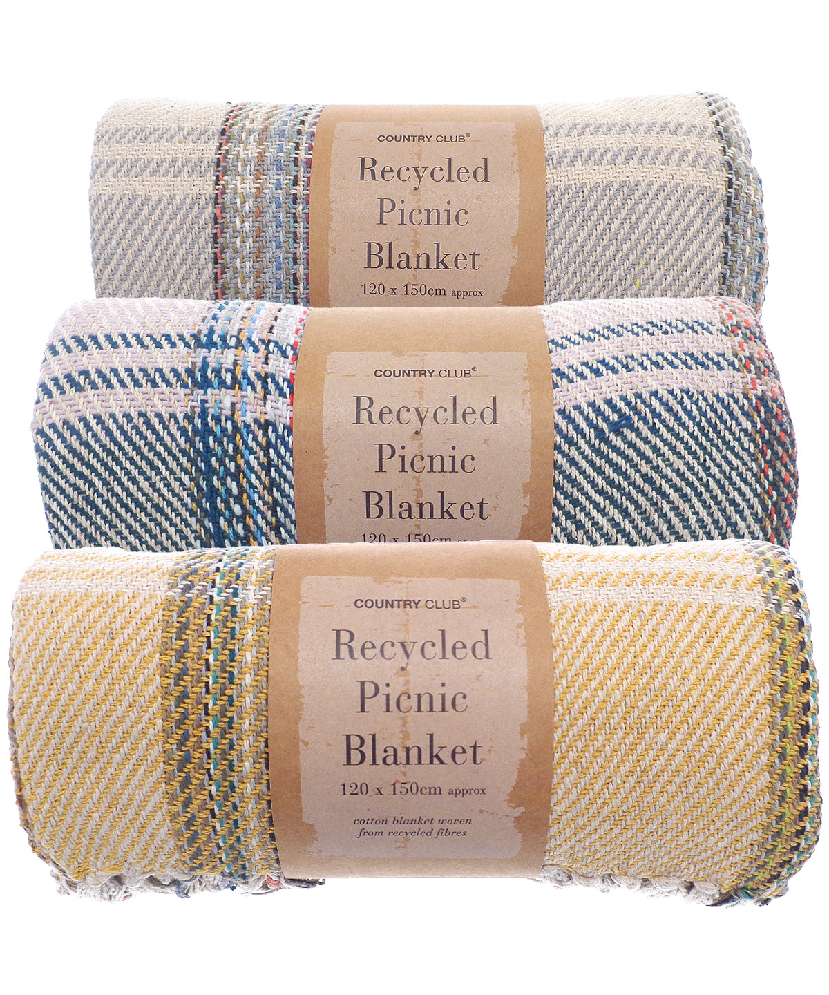 Personalised Blankets - Multicolour Home & Living Recycled picnic blanket