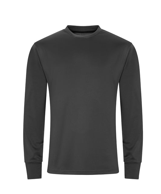 Personalised T-Shirts - Dark Grey AWDis Just Cool Long sleeve active T
