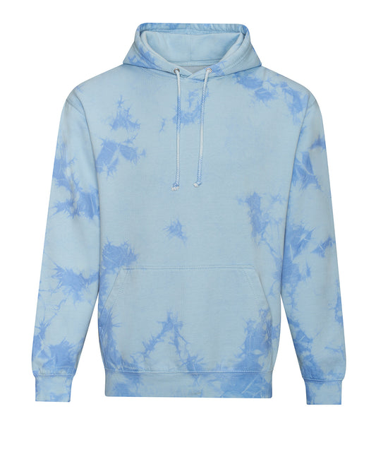 Personalised Hoodies - Light Blue AWDis Just Hoods Tie dye hoodie