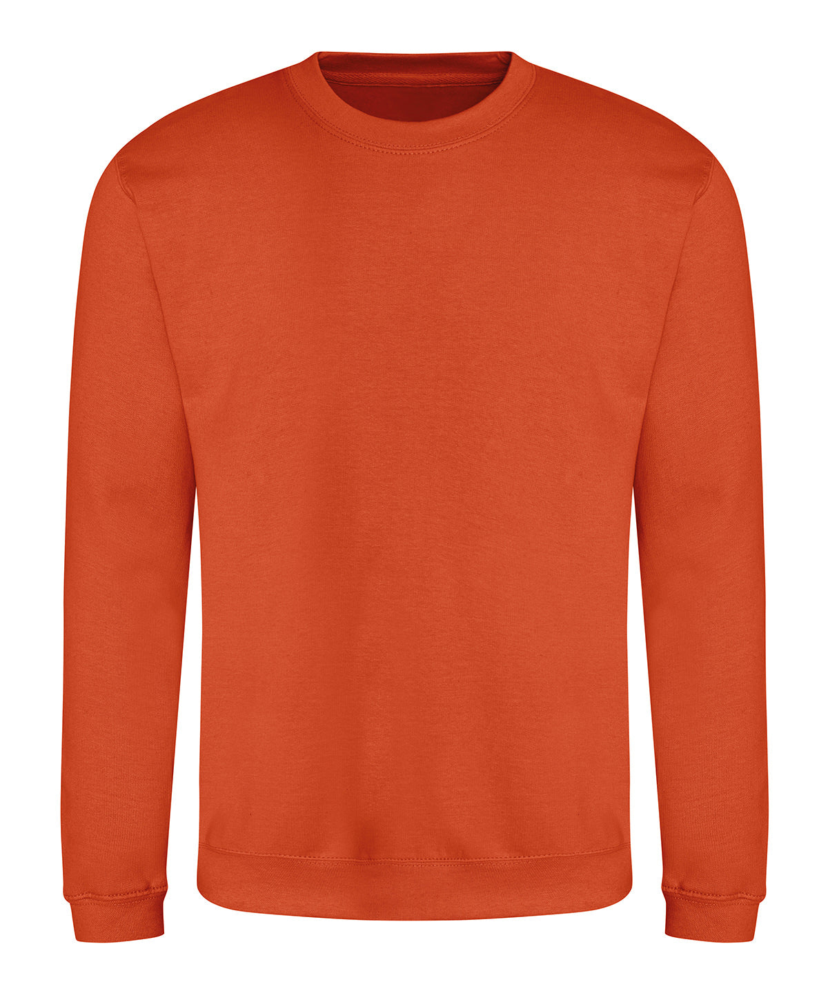 Personalised Sweatshirts - Mid Orange AWDis Just Hoods AWDis sweatshirt.