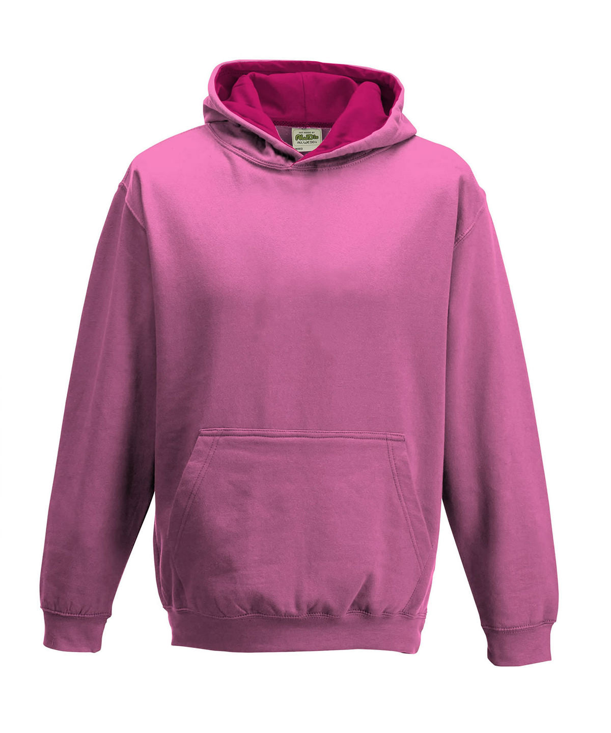 Personalised Hoodies - Light Pink AWDis Just Hoods Kids varsity hoodie