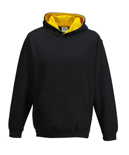 Personalised Hoodies - Burgundy AWDis Just Hoods Kids varsity hoodie