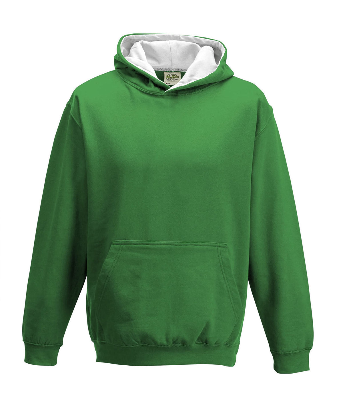 Personalised Hoodies - Dark Green AWDis Just Hoods Kids varsity hoodie