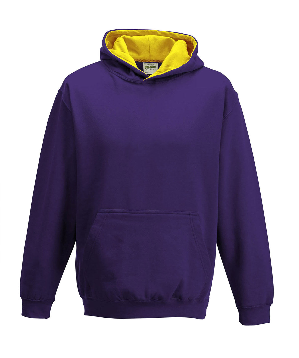 Personalised Hoodies - Mid Red AWDis Just Hoods Kids varsity hoodie