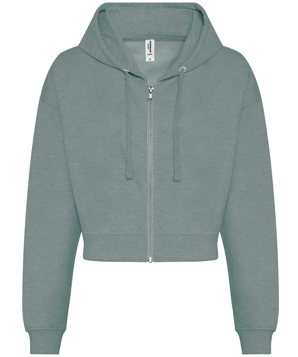 Personalised Hoodies - White AWDis Just Hoods Women's fashion cropped zoodie