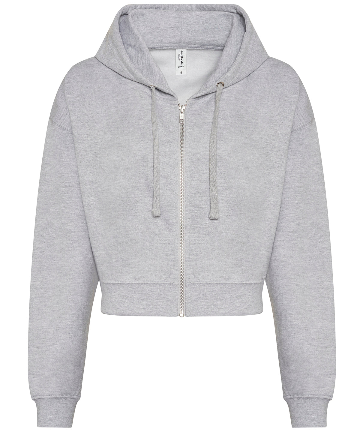 Personalised Hoodies - White AWDis Just Hoods Women's fashion cropped zoodie