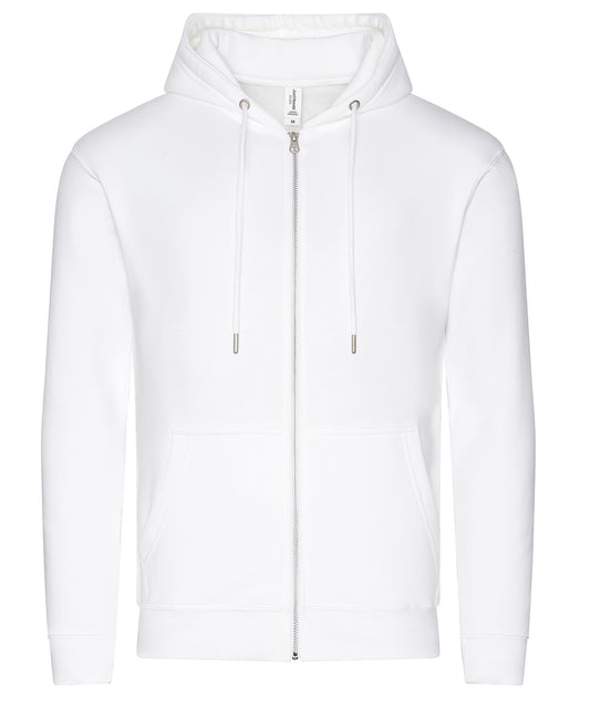 Personalised Hoodies - White AWDis Just Hoods Organic zoodie