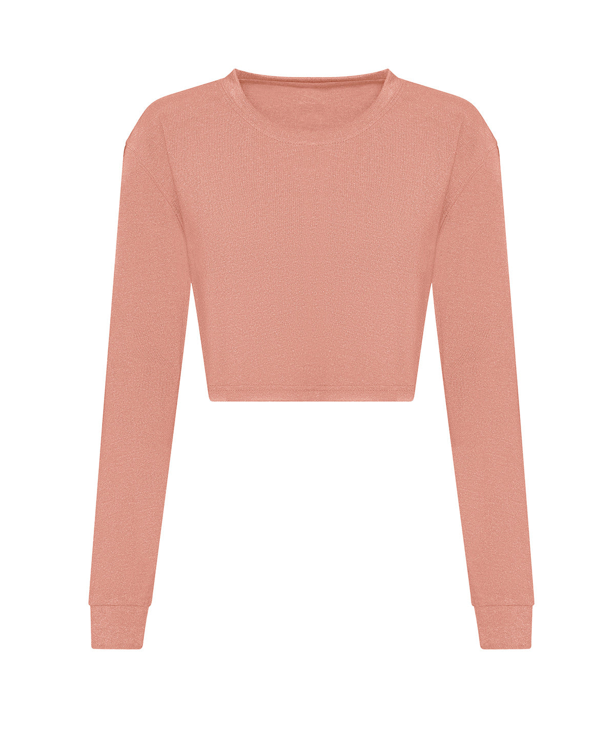 Personalised T-Shirts - Light Pink AWDis Just T's Women's long sleeve cropped T