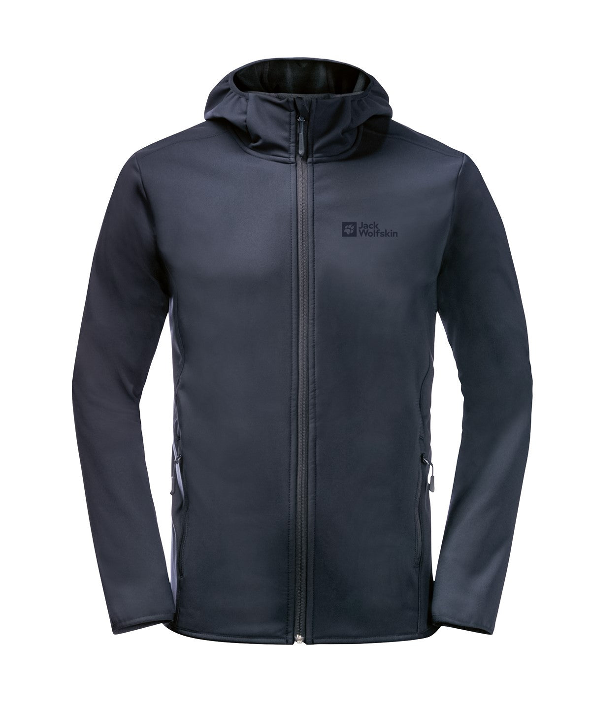 Personalised Jackets - Black Jack Wolfskin Hooded softshell jacket (NL)
