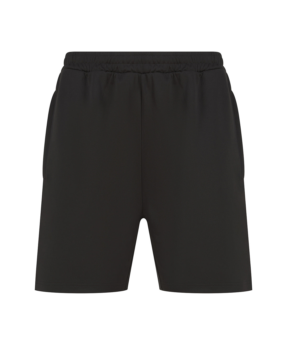 Personalised Shorts - Black Finden & Hales Knitted shorts with zip pockets