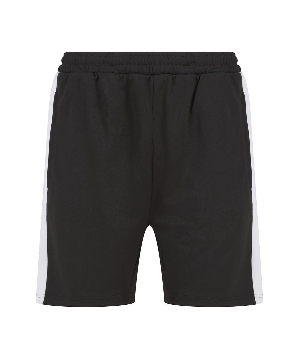 Personalised Shorts - Black Finden & Hales Knitted shorts with zip pockets