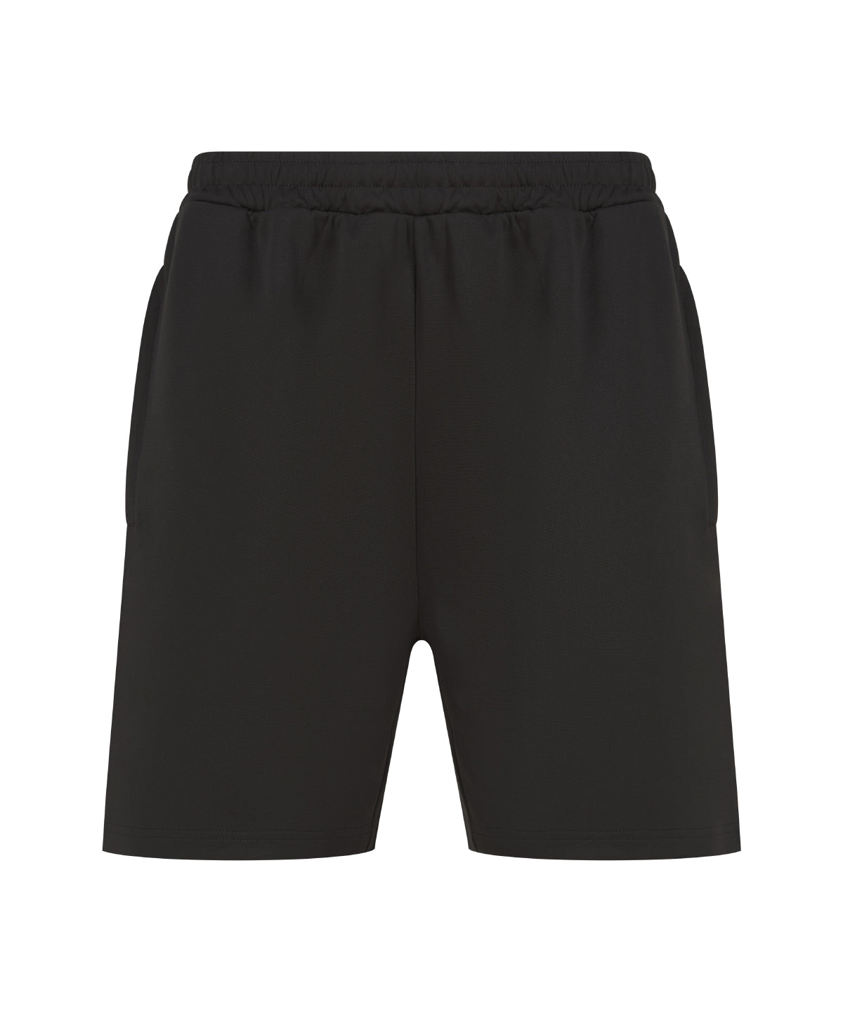 Personalised Shorts - Black Finden & Hales Kids knitted shorts with zip pockets