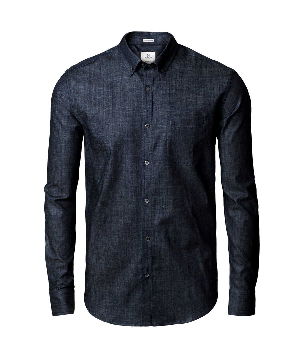 Personalised Shirts - Dark Blue Nimbus Torrance modern fit – raw and stylish denim shirt