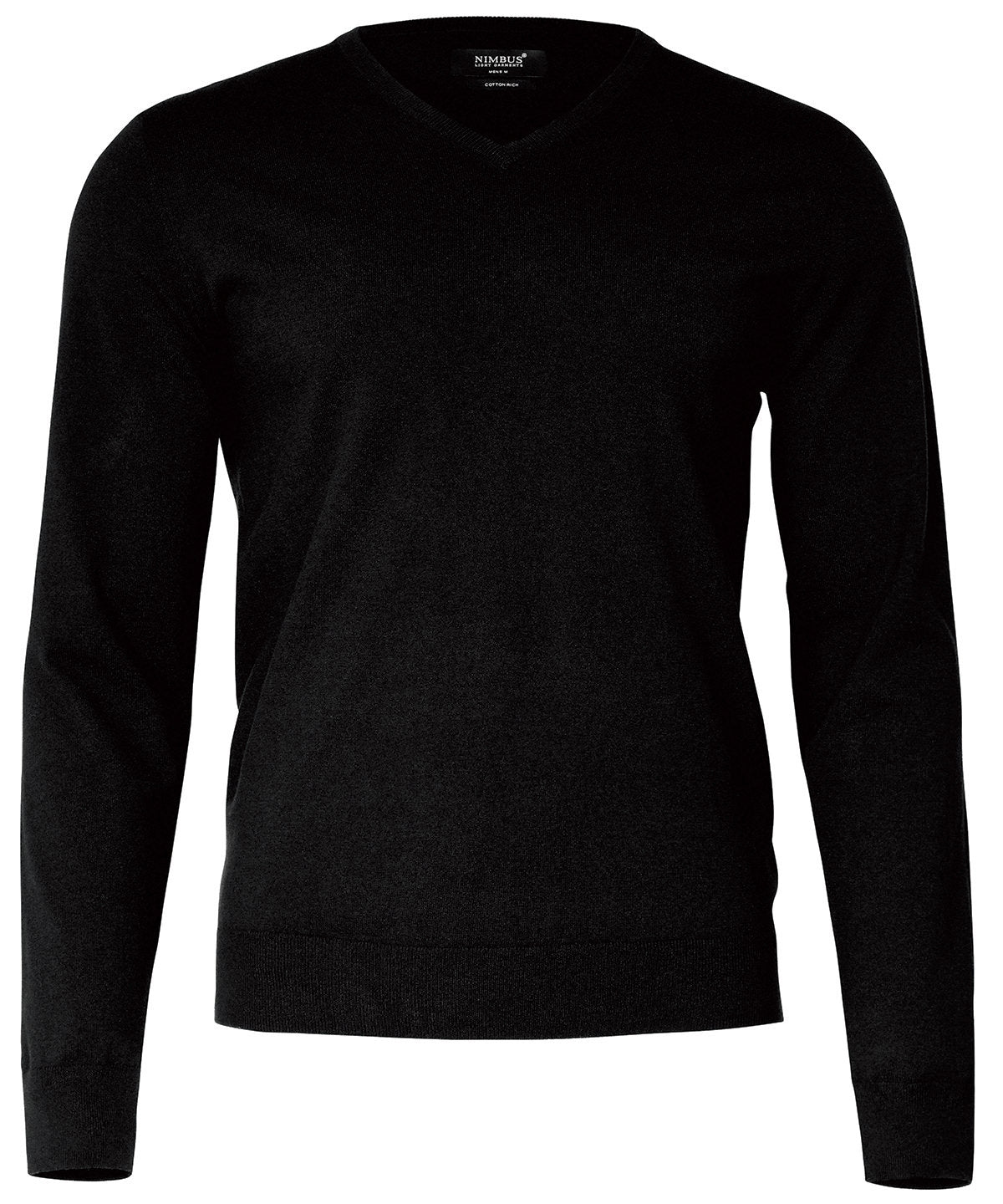 Personalised Knitted Jumpers - Black Nimbus Brighton – elegant v-neck knit