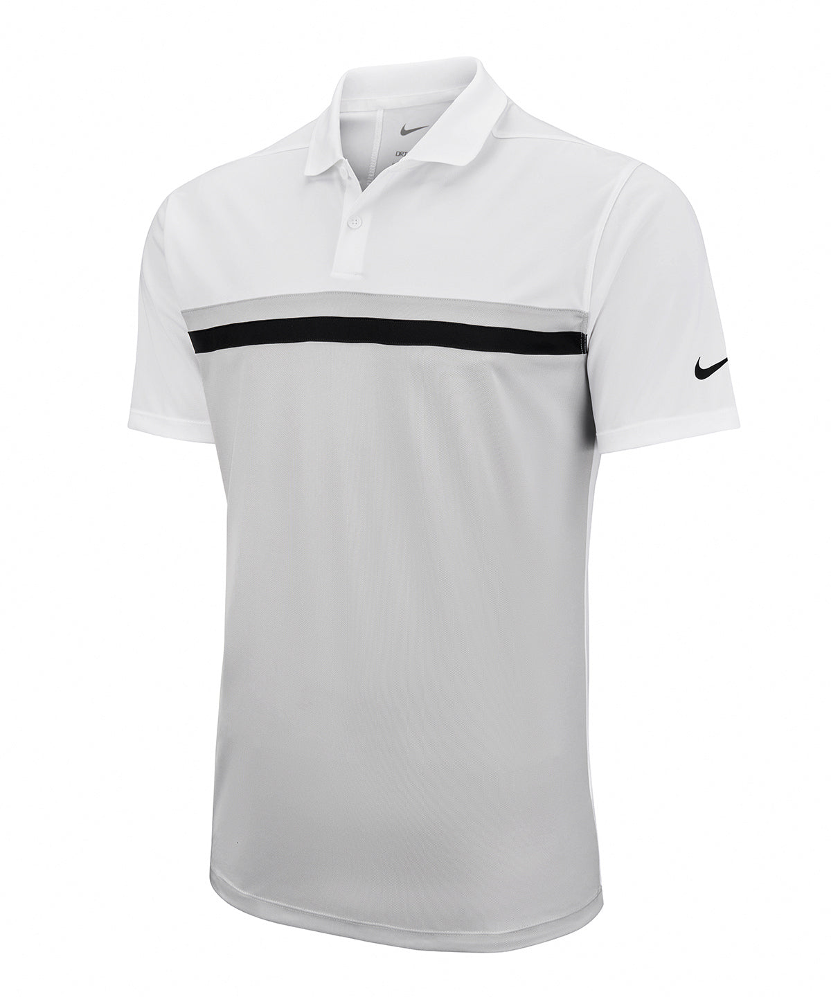 Personalised Polo Shirts - Black Nike Nike Victory colour block polo