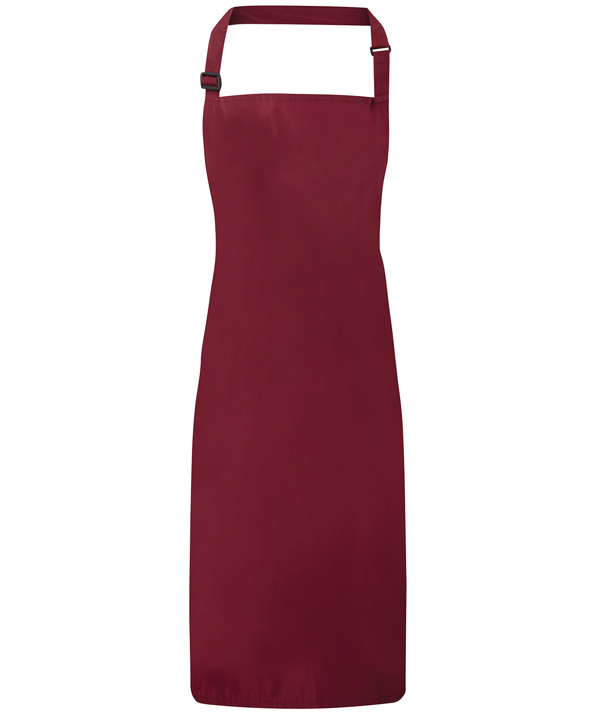 Personalised Aprons - Burgundy Premier Waterproof bib apron