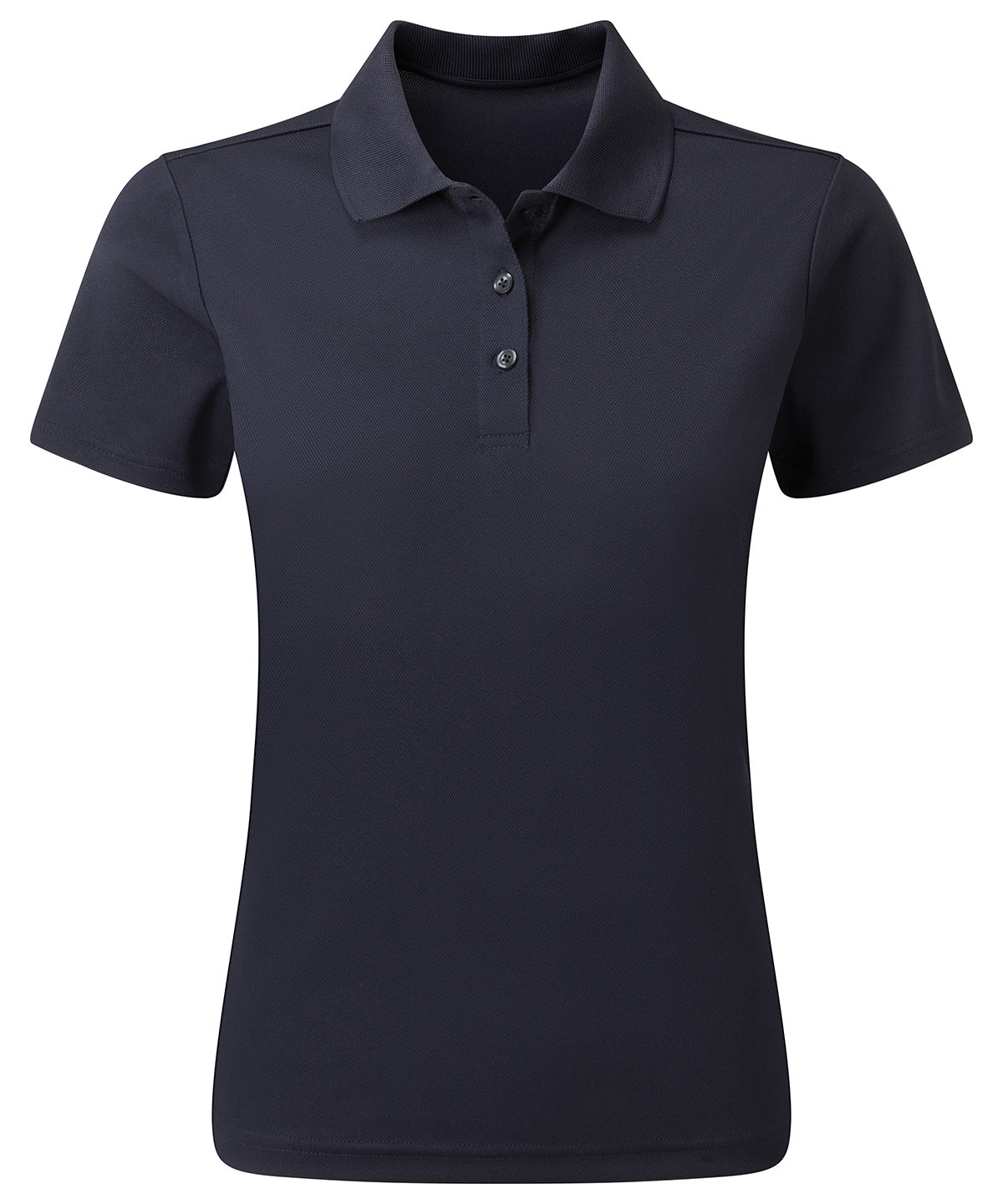 Personalised Polo Shirts - Black Premier Women’s Spun Dyed Recycled Polo Shirt