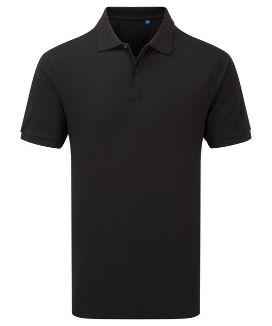 Personalised Polo Shirts - Black Premier ‘Essential’ unisex short sleeve workwear polo shirt