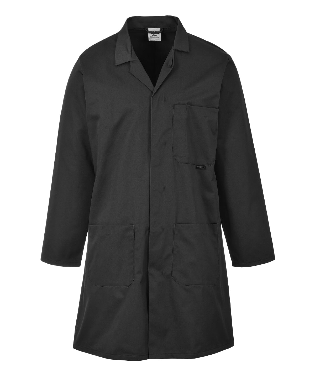 Personalised Jackets - Navy Portwest Lab coat (2852)