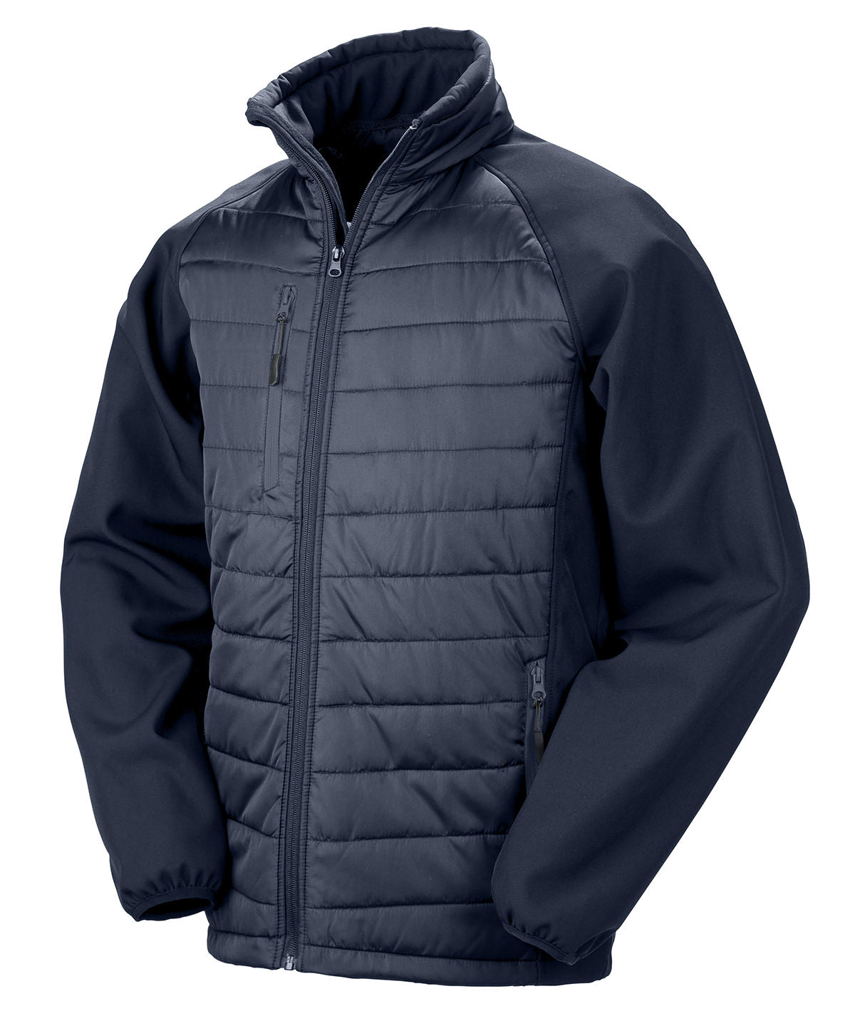 Personalised Jackets - Black Result Genuine Recycled Compass padded softshell jacket