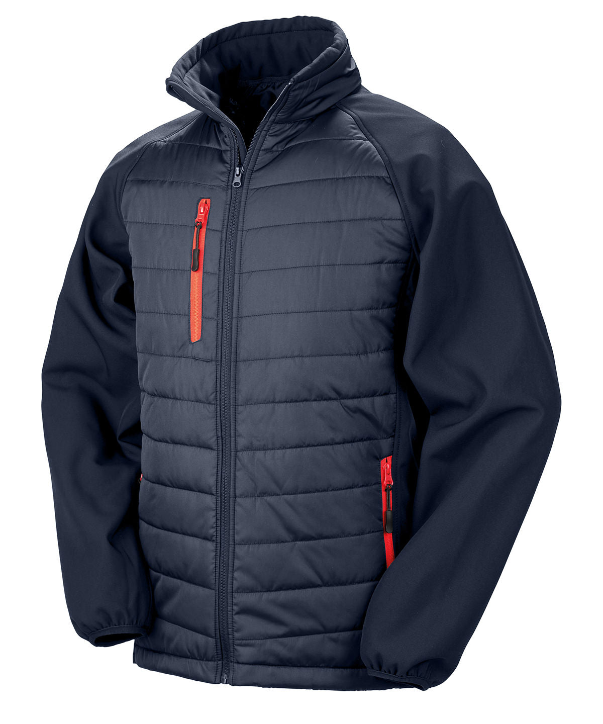 Personalised Jackets - Black Result Genuine Recycled Compass padded softshell jacket