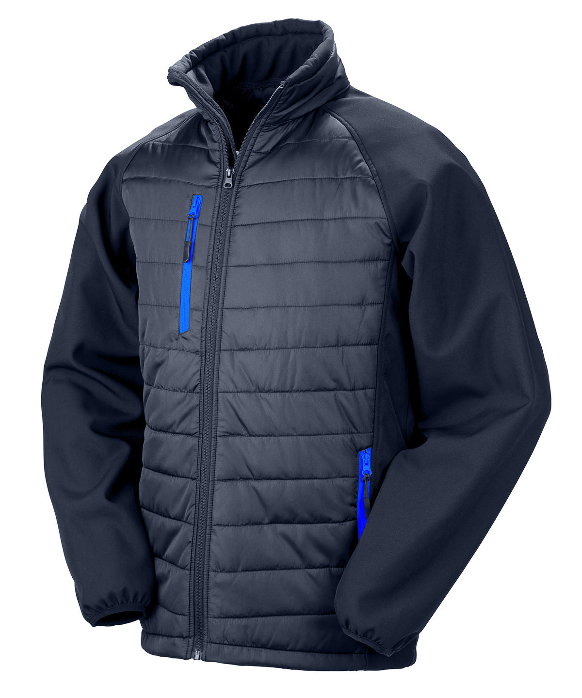 Personalised Jackets - Black Result Genuine Recycled Compass padded softshell jacket