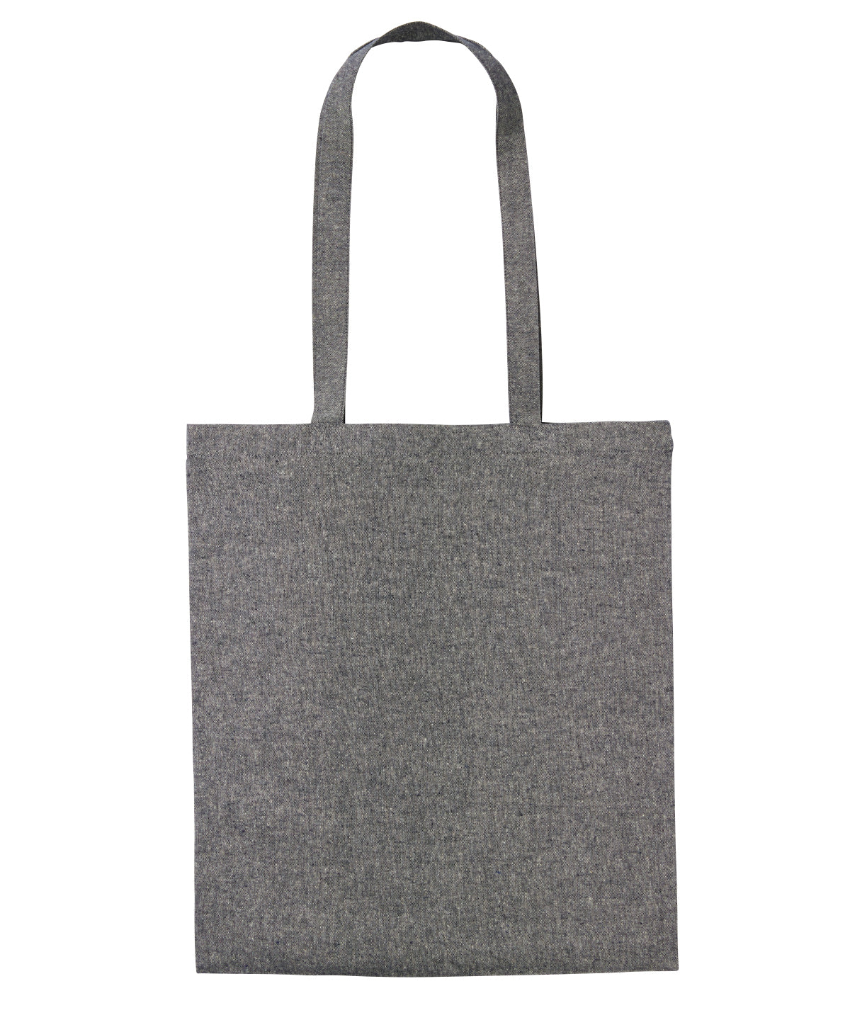 Personalised Bags - Black Nutshell® Recycled cotton shopper long handle