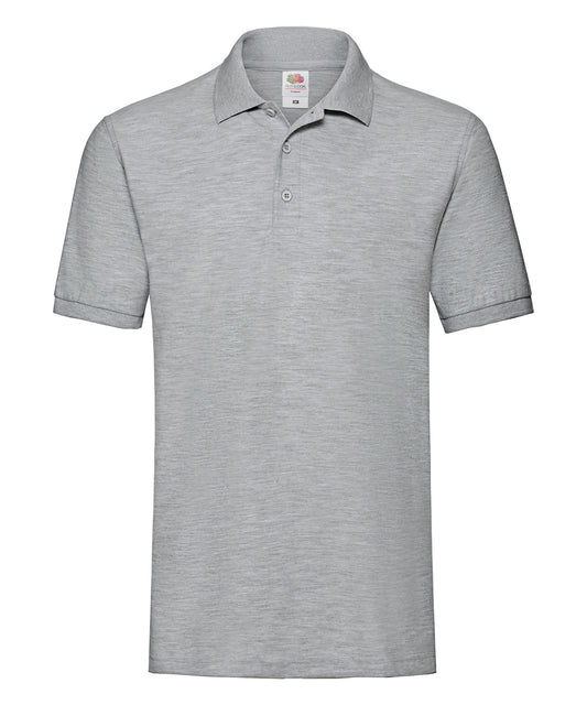 Personalised Polo Shirts - Black Fruit of the Loom Premium polo