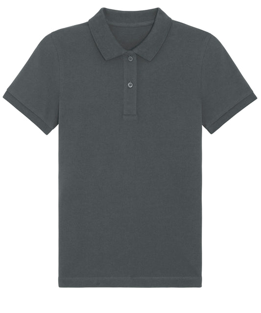 Personalised Polo Shirts - Dark Grey Stanley/Stella Stella Elliser women's fitted piqué short sleeve polo  (STPW333)