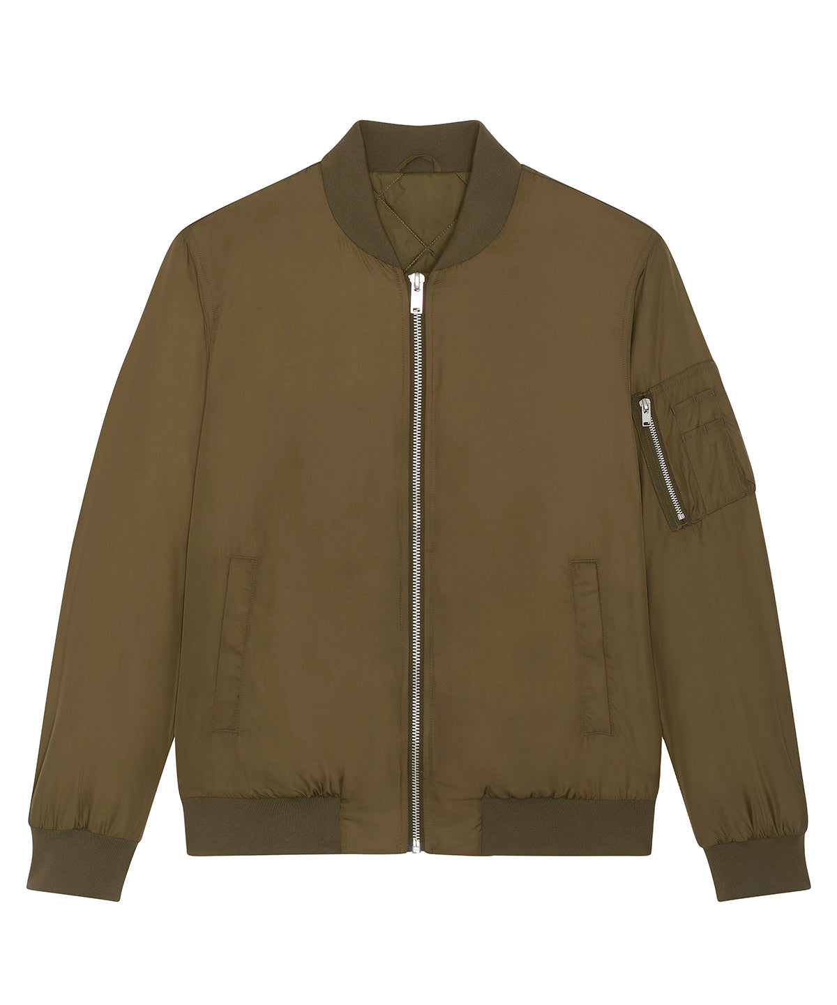 Personalised Jackets - Black Stanley/Stella Bomber jacket with metal details (STJU844)