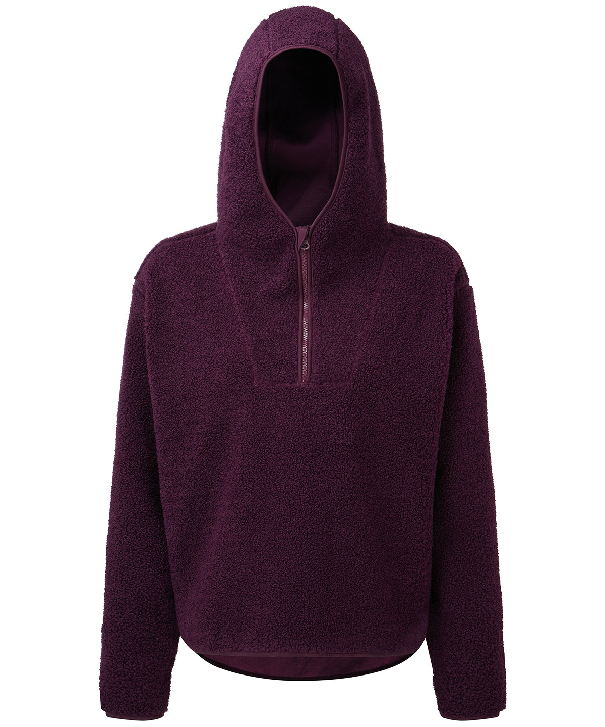 Personalised Hoodies - Black TriDri® Women's TriDri® sherpa ¼-zip hoodie
