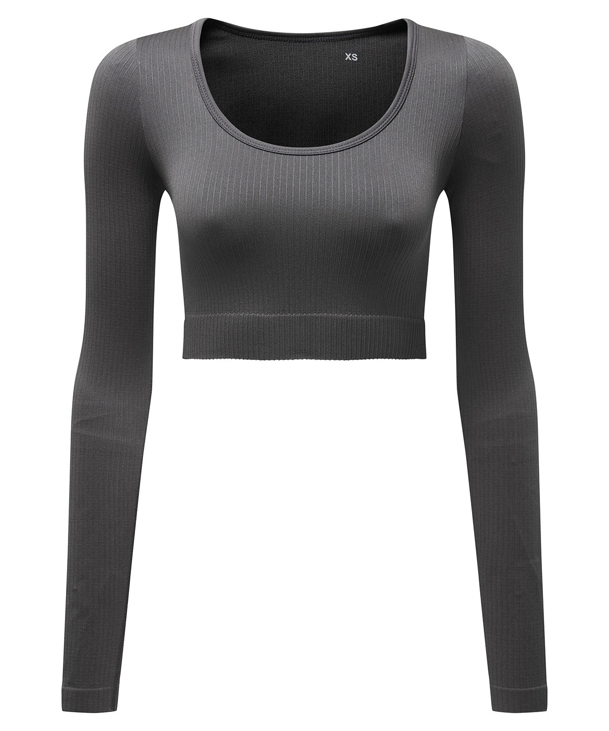 Personalised T-Shirts - Black TriDri® Women’s TriDri® ribbed seamless '3D Fit' crop top