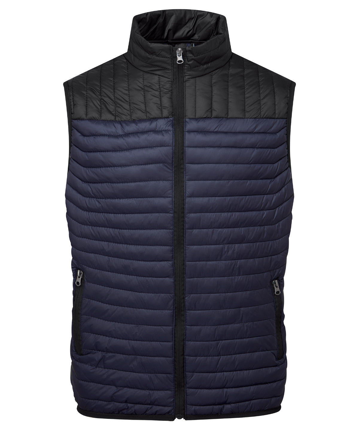 Personalised Gilets - Navy 2786 Domain two-tone gilet