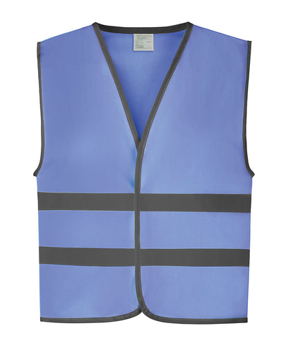Personalised Safety Vests - Royal Yoko Hi-vis reflective border kids waistcoat (HVW102CH)