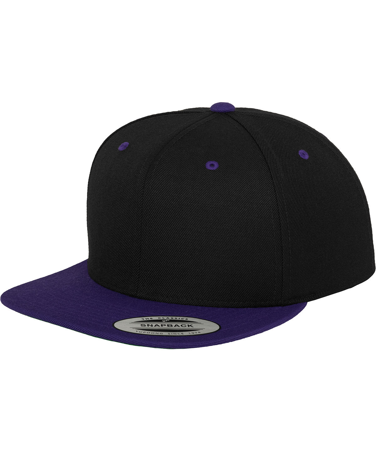 Personalised Caps - Black Flexfit by Yupoong The classic snapback 2-tone  (6089MT)