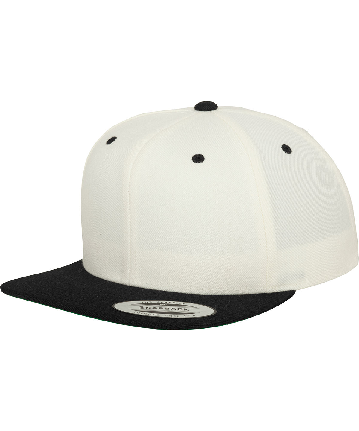 Personalised Caps - Natural Flexfit by Yupoong The classic snapback 2-tone  (6089MT)