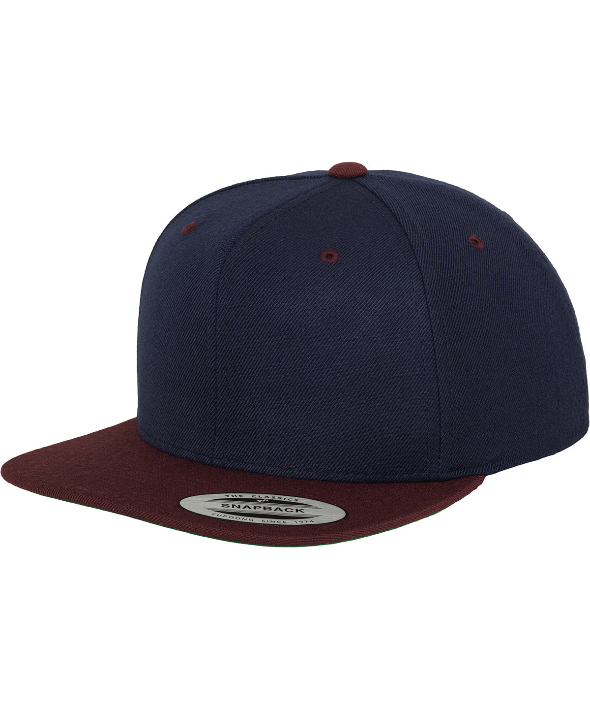 Personalised Caps - Navy Flexfit by Yupoong The classic snapback 2-tone  (6089MT)