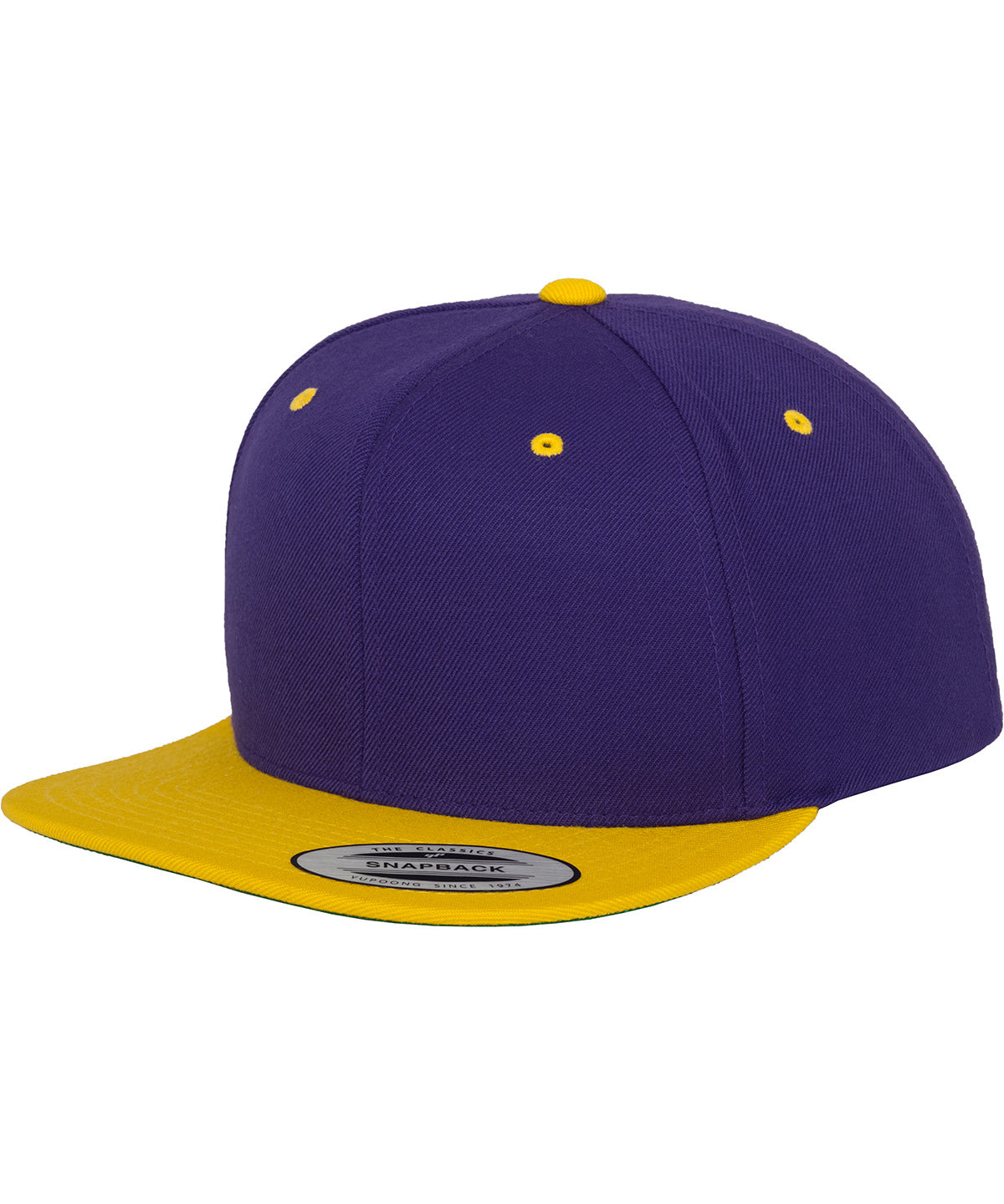 Personalised Caps - Dark Purple Flexfit by Yupoong The classic snapback 2-tone  (6089MT)