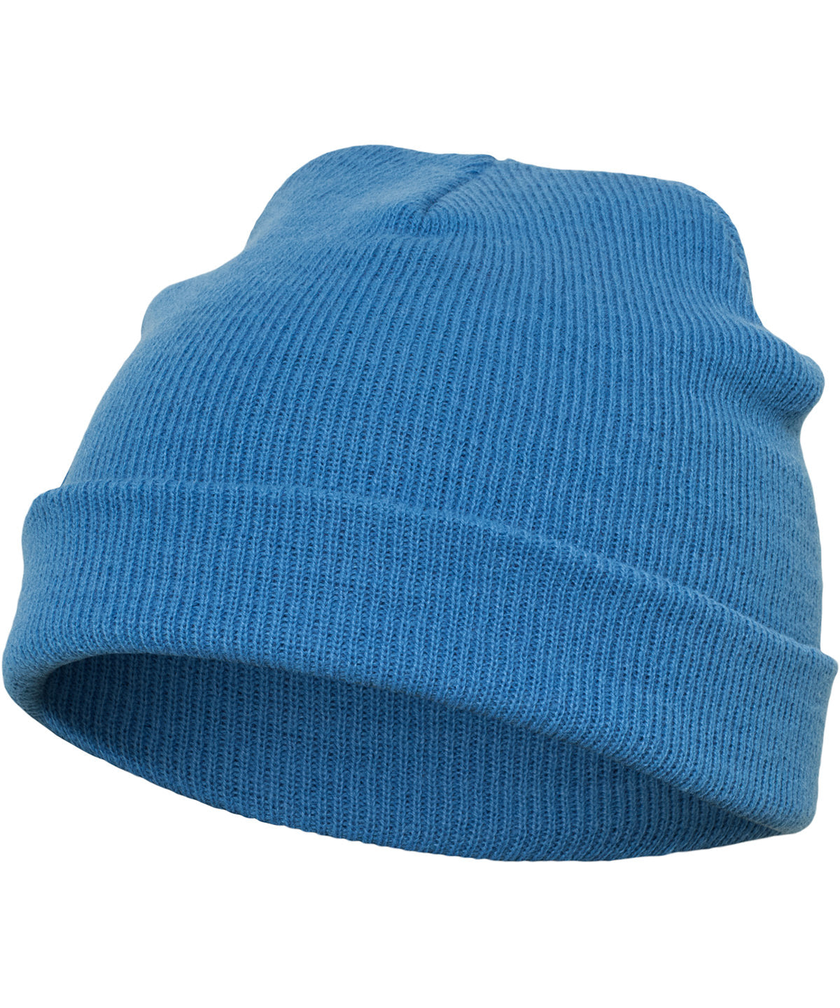 Personalised Hats - Mid Blue Flexfit by Yupoong Heavyweight beanie (1500KC)