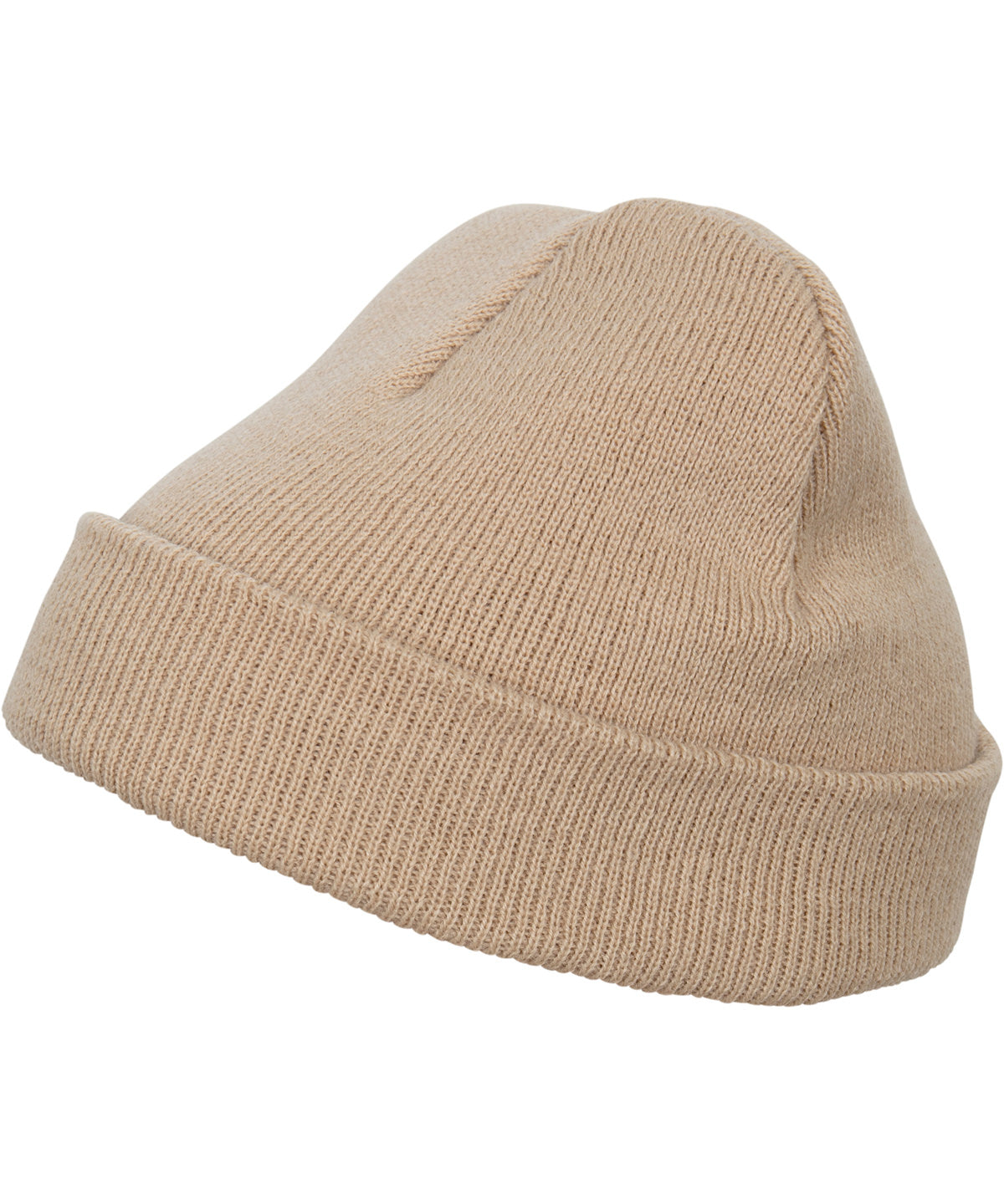 Personalised Hats - Light Brown Flexfit by Yupoong Heavyweight beanie (1500KC)