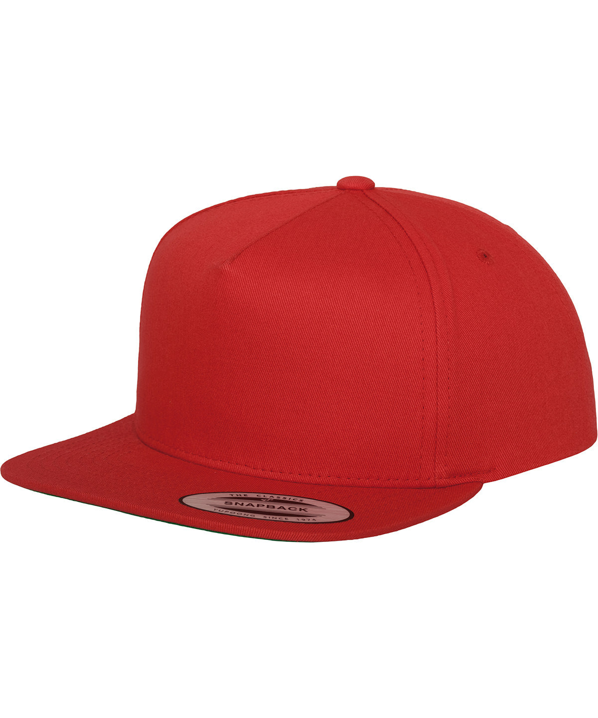 Personalised Caps - Mid Red Flexfit by Yupoong Classic 5-panel snapback (6007)