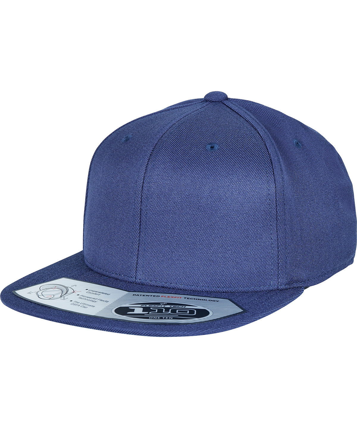 Personalised Caps - Navy Flexfit by Yupoong 110 fitted snapback (110)