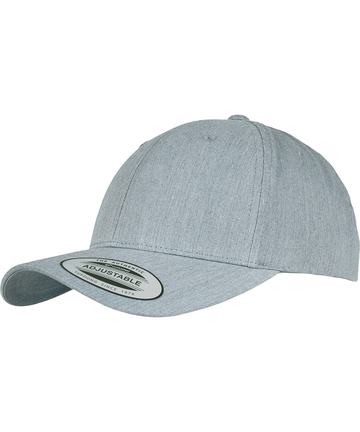 Personalised Caps - Heather Grey Flexfit by Yupoong Curved classic snapback (7706)(7706)