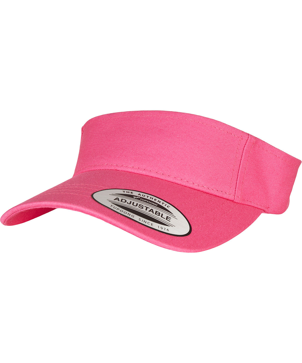 Personalised Caps - Mid Pink Flexfit by Yupoong Curved visor cap (8888)