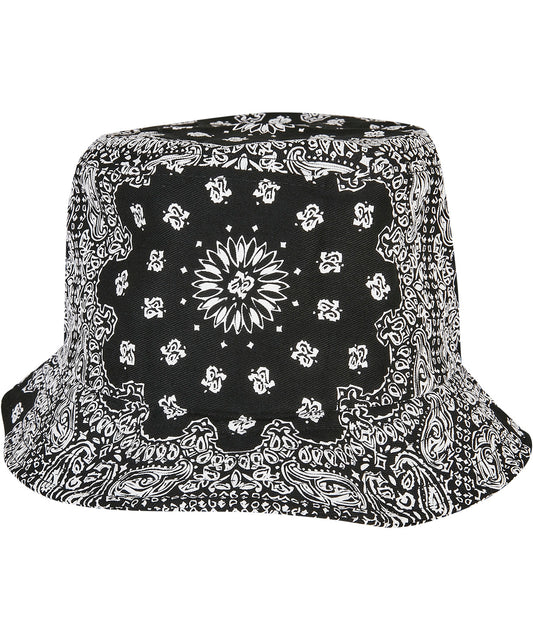 Personalised Hats - Multicolour Flexfit by Yupoong Bandana print bucket hat (5003BP)