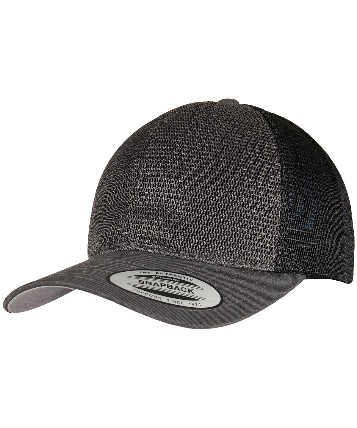 Personalised Caps - Dark Grey Flexfit by Yupoong 360° omnimesh 2-tone cap (6360T)