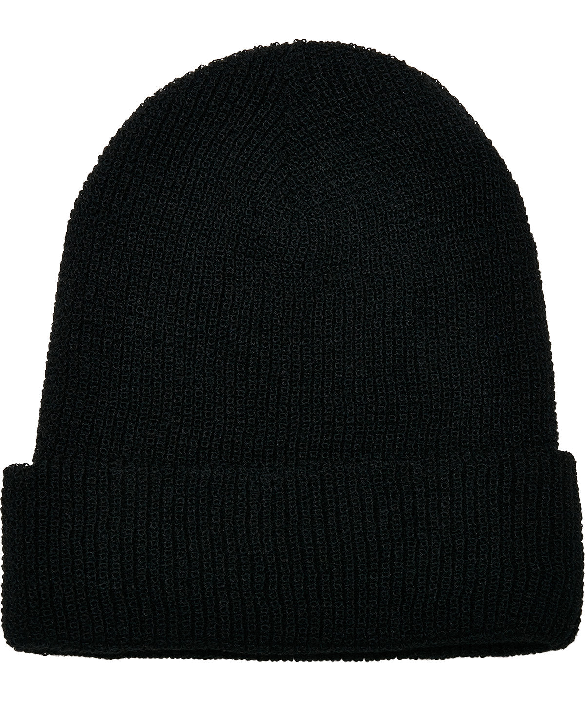 Personalised Hats - Black Flexfit by Yupoong Recycled yarn waffle knit beanie (1505RY)