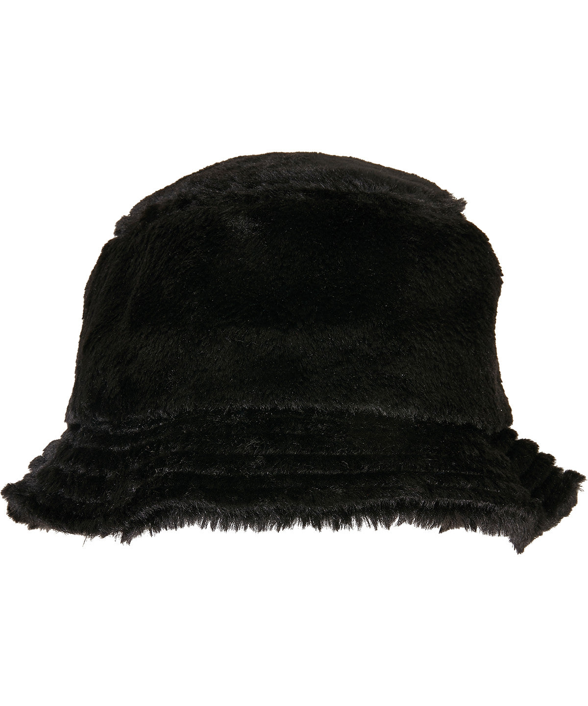 Personalised Hats - Black Flexfit by Yupoong Faux fur bucket hat (5003FF)